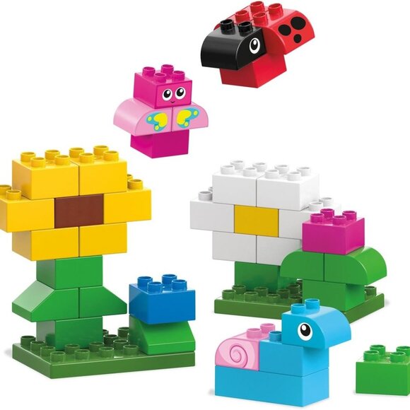 Mega Bloks My Bug Buddies 40-piece garden-themed Playset New in Box For Age 2-5 - Picture 3 of 11